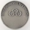 City of Bron (Rhône) Medal - Municipal Sports Office - Signed by FIA - reverse