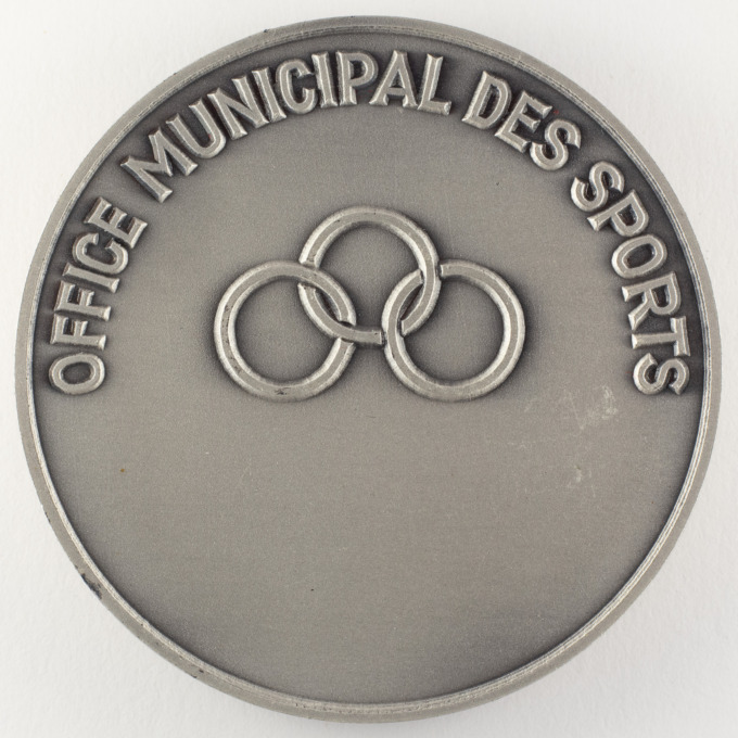 Médaille Ville de Bron (Rhône) - Office municipal des sports - Signée par FIA - revers