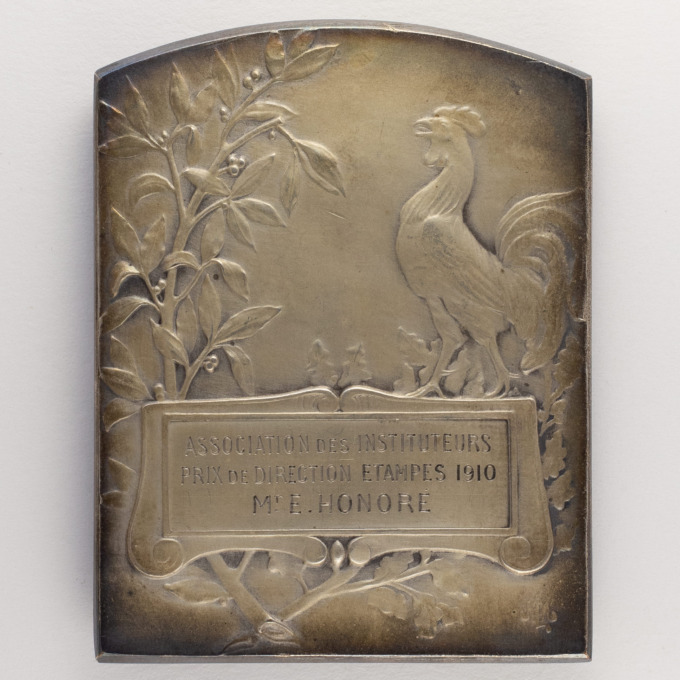 Médaille plaquette La Marseillaise de F. Rude – Signée par Louis Octave Mattei - revers
