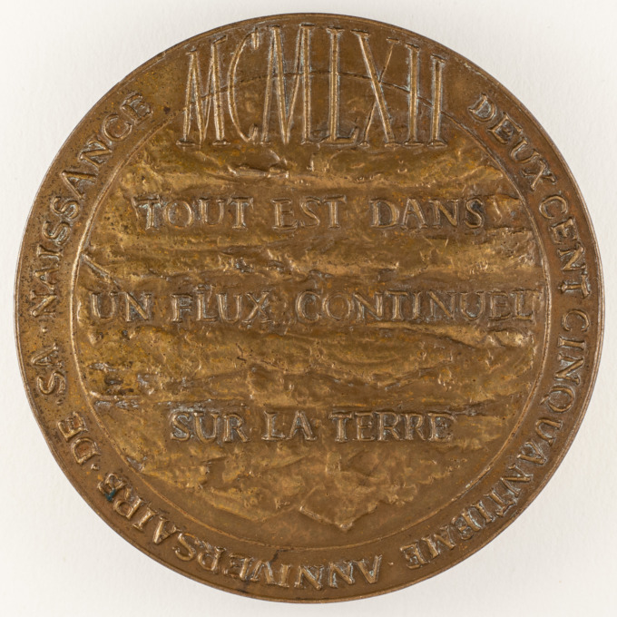 Jean-Jacques Rousseau Medal - Signed by Hélène Guastalla - reverse