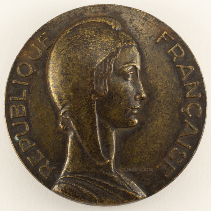 Médaille Marianne - République Française - signée Georges Contaux - avers