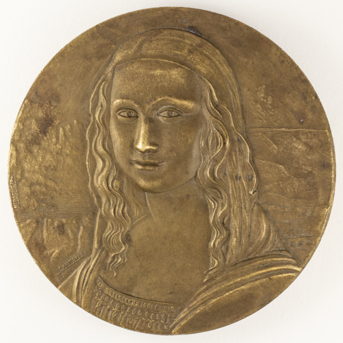 Médaille Mona Lisa - Joconde - Léonard de Vinci - avers