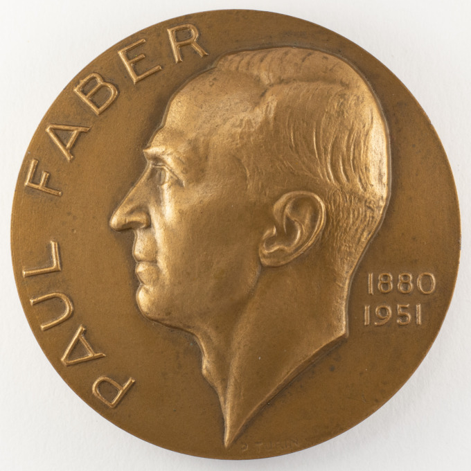 Paul Faber Medal - Aciéries de Champagnole - Signed by Pierre Turin - obverse