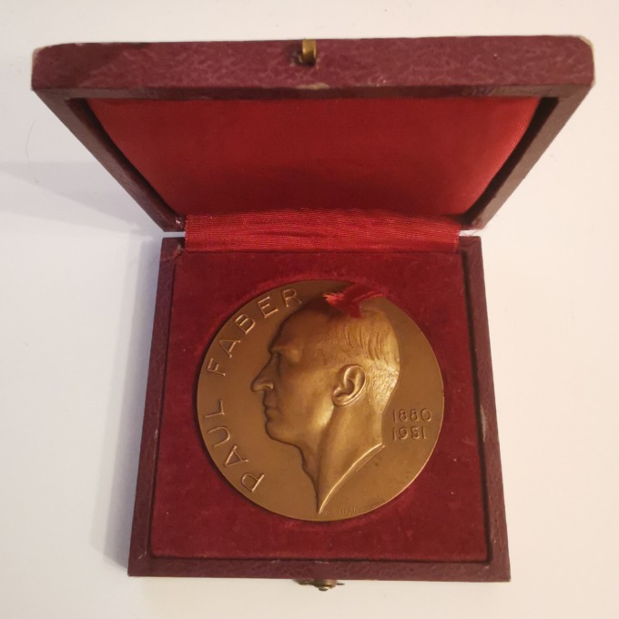 Paul Faber Medal - Aciéries de Champagnole - Signed by Pierre Turin - open box