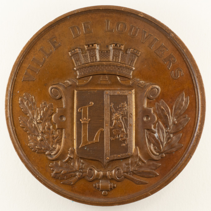 Médaille Société de Tir - Ville de Louviers (Eure) - avers