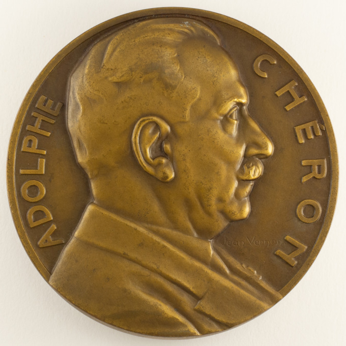 Adolphe Chéron Medal - Physical Education - Military Service - by J. Vernon - obverse