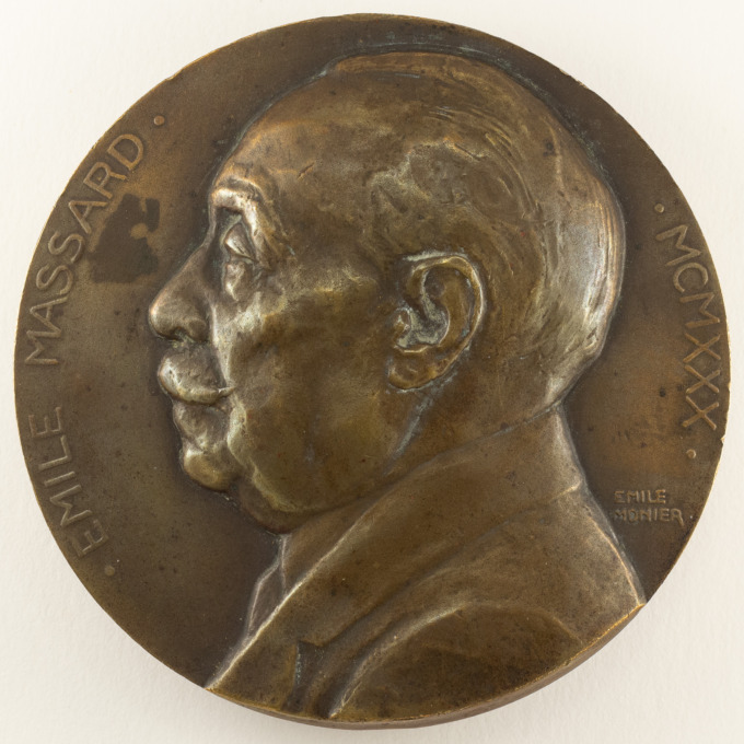 Médaille Émile Massard - Ville de Paris 1930 - Signée par Émile Monier - avers