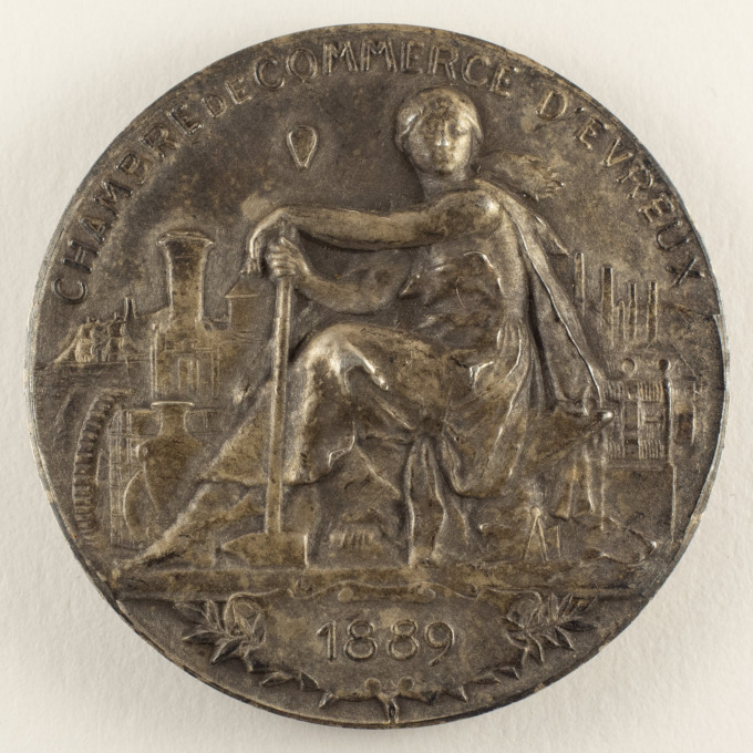 Médaille Inauguration de l'hôtel de la Chambre de Commerce d'Évreux - 1921 - avers