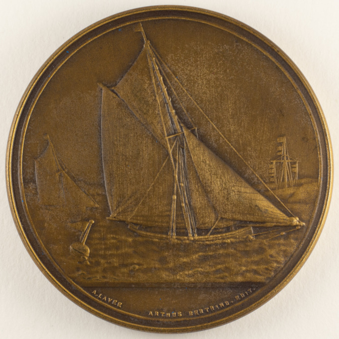 Médaille Ministre de la marine marchande - Signée par Adolphe Lavée - avers