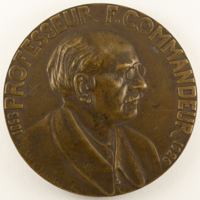 Médaille Pr. Ferdinand Commandeur - Lyon - Champagneux - signée par Jean Chorel - avers