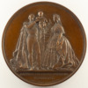 Médaille Baptême du Prince Impérial - 1856 - Villes France et Algérie - A. Caqué - avers
