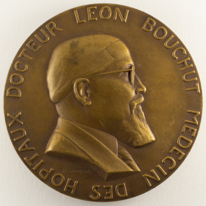 Dr. Léon Bouchut Medal - St-Pothin Hospital (Antiquaille Lyon) - Cl. Linossier - obverse