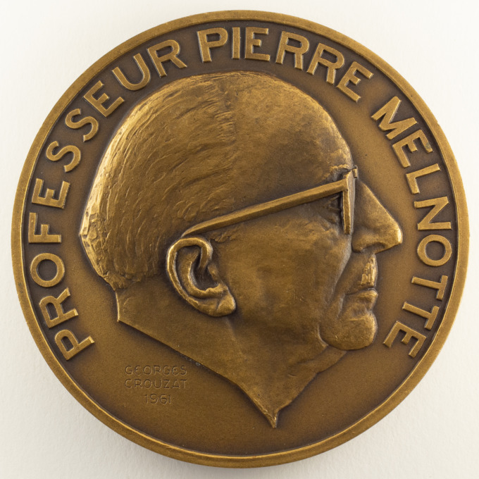 Professor Pierre Melnotte Medal - Nancy - signed by Georges Crouzat - obverse