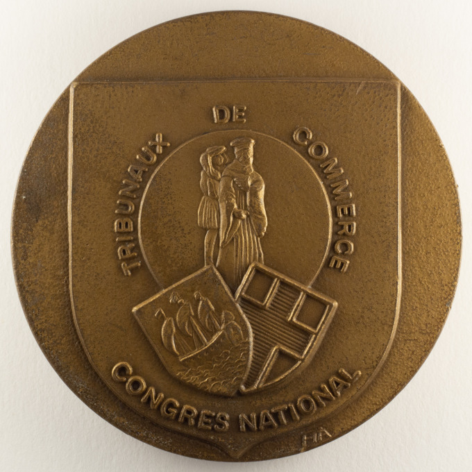 Commercial Courts Medal - National Congress - Marseille - 15-10-1985 - obverse