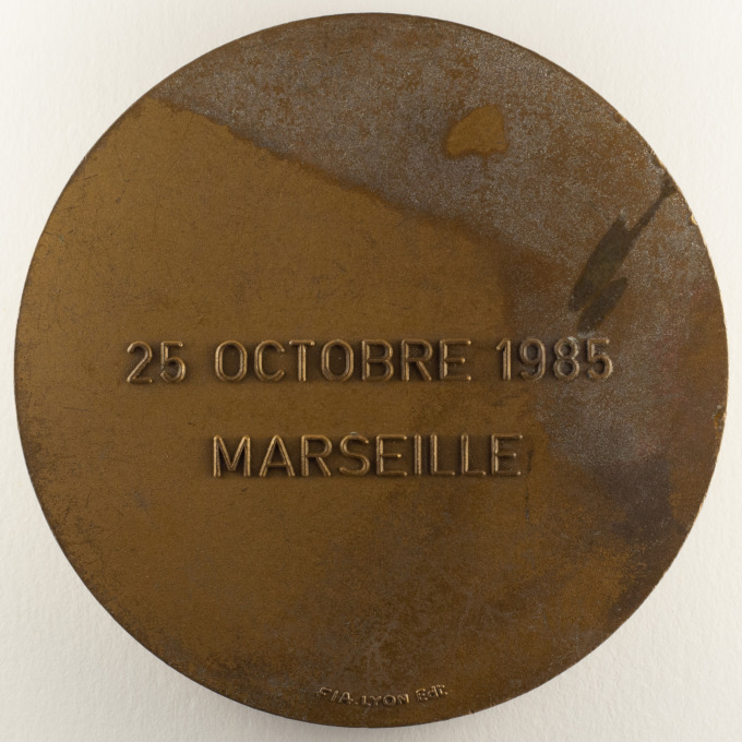 Médaille Tribunaux de Commerce - Congrès national - Marseille - 15-10-1985 - revers