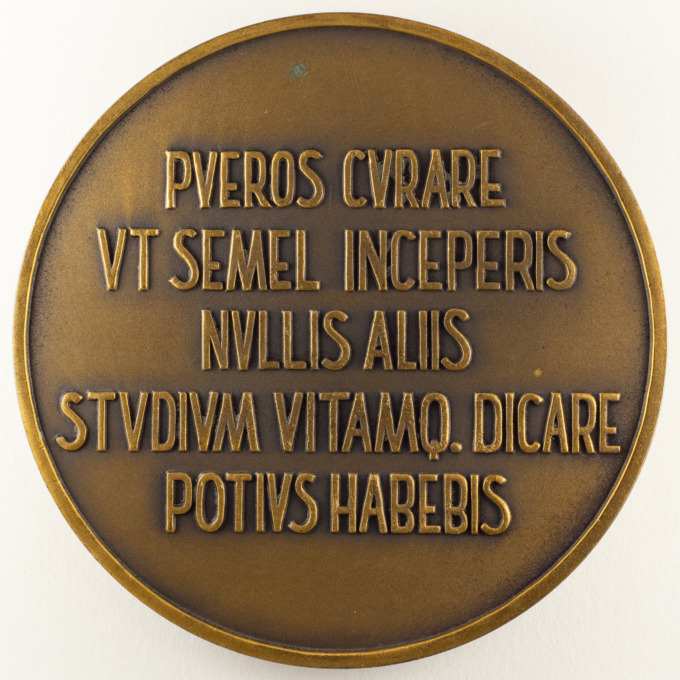 Médaille Professeur Louis Caussade - Nancy - signée par Georges Crouzat - revers