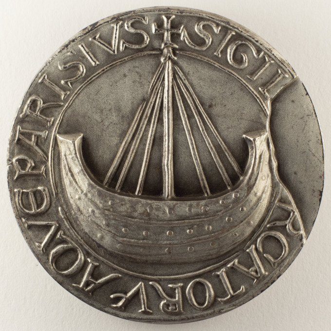 City of Paris Medal - Seal of the water merchants - Offered by the mayor - obverse