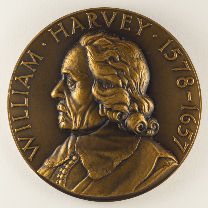 Doctor William Harvey Medal - Tercentenary - 1957 - Blood Circulation - obverse