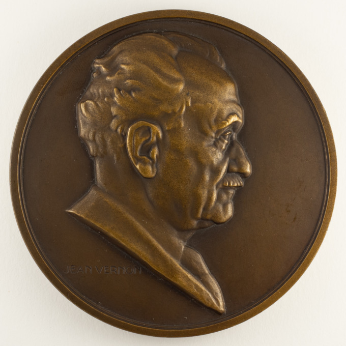 Medal of Dr. Belot - Radiologist - Saint-Louis Hospital - Signed by Jean Vernon - obverse