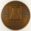 Medal of Dr. Belot - Radiologist - Saint-Louis Hospital - Signed by Jean Vernon - reverse