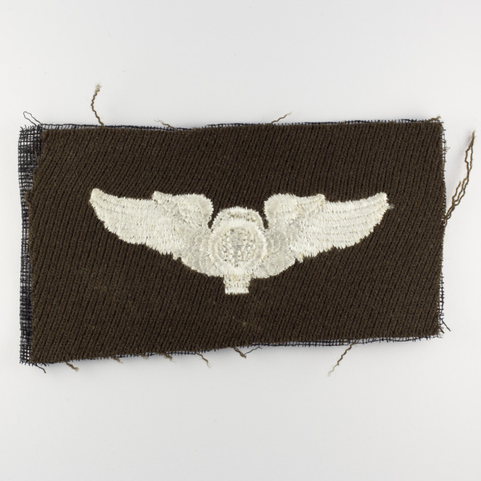 Brevet observateur en ballon - USAAF WW2 - Balloon Observer cloth wings - avers