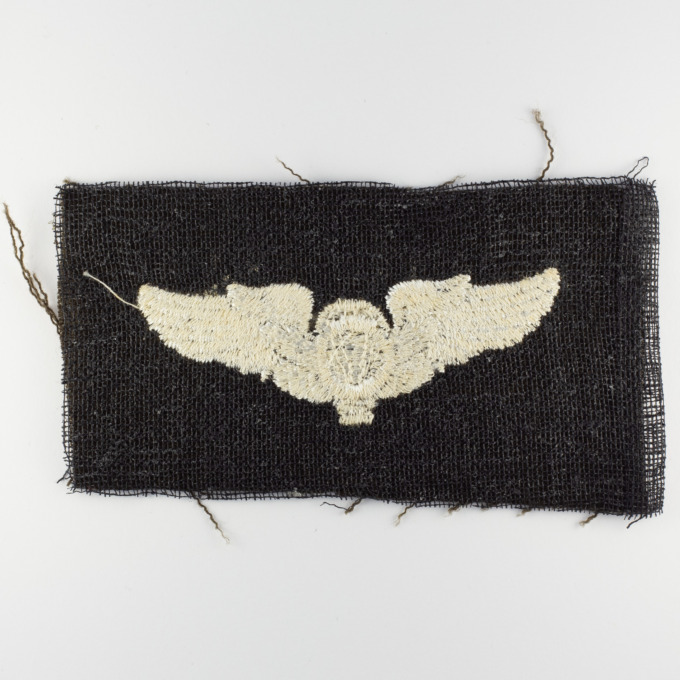 Brevet observateur en ballon - USAAF WW2 - Balloon Observer cloth wings - revers