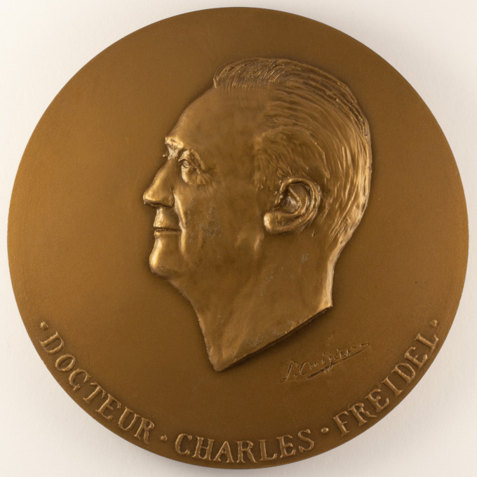 Doctor Charles Freidel Medal - Faculty of Lyon - Signed by Louis Croizier - obverse