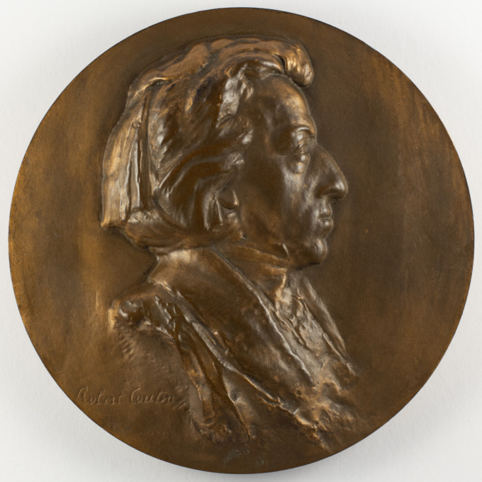 Frédéric Chopin Medal - 1810-1849 - signed by Robert Coutin - obverse