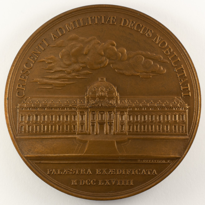 Médaille du roi Louis XV - École Militaire - Paris - par B. Duvivier - revers