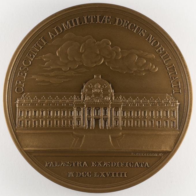 Médaille École Supérieure de Guerre - revers signé par Duvivier - revers