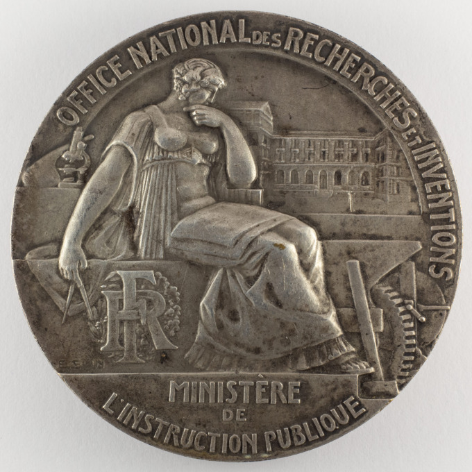 Médaille - Office national recherches et inventions - Caen - signée par É. Blin - avers