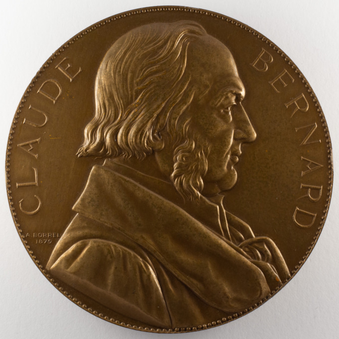 Médaille Professeur Claude Bernard - Signée par Alfred Borrel - avers