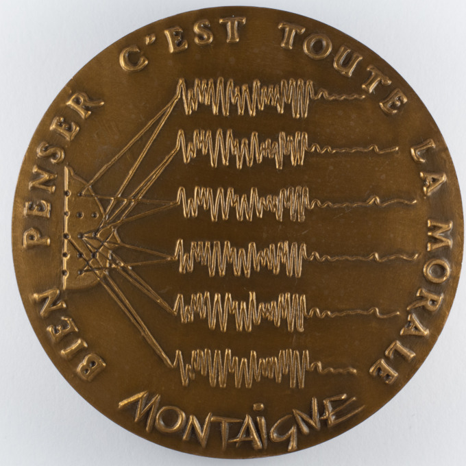 Médaille Professeur Pierre Kissel - Nancy - Neurologue - revers