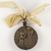 Religious medal - Christ - Virgin Mary and God - Signed by Émile Dropsy - reverse