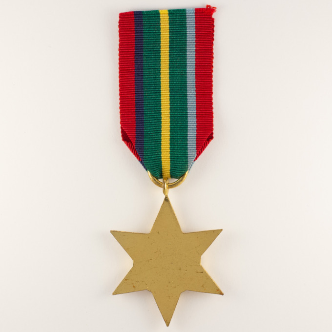 Étoile du Pacifique - 2e guerre mondiale - Royaume-Uni - WW2 Pacific star - revers