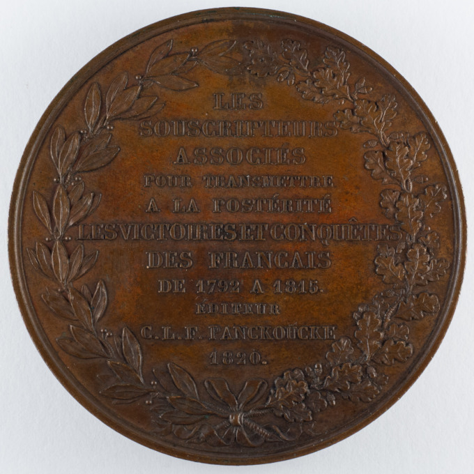 Médaille Postérité des Victoires Napoléoniennes - 1820 - Signée par Barre - revers