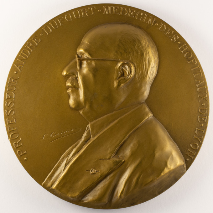 Médaille Professeur André Dufourt - Hôpital Ste-Eugénie - Lyon - par L. Croizier - avers