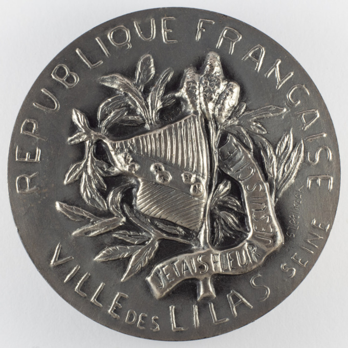 Médaille Ville des Lilas - République Française - Signée par Serge Zelikson - avers