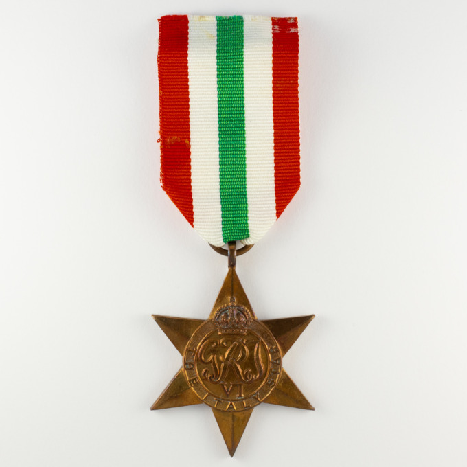 Étoile d'Italie - WW2 - Royaume-Uni - Italy star - avers