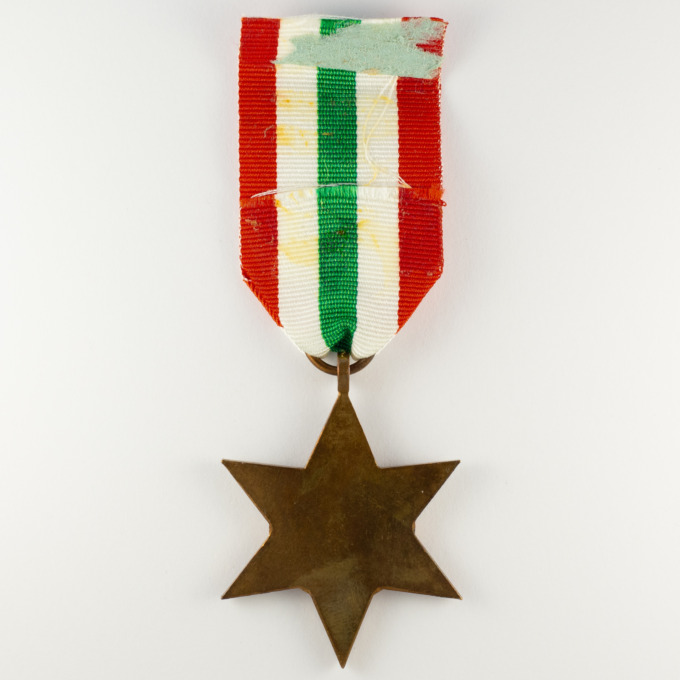 Italy Star - WW2 - United Kingdom - Italy star - reverse