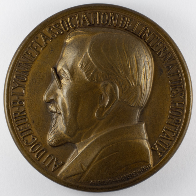 Doctor Barthélémy Lyonnet Medal - Lyon - signed by Albert Herbemont - obverse