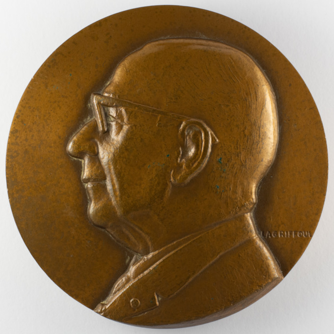 Médaille Pr Pierre P. Ravault - Rhumatologie - Lyon - par Henri Lagriffoul - avers