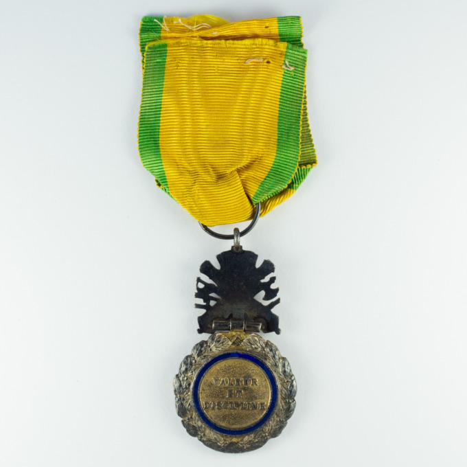 Médaille militaire - 1870 - République Française - Valeur et discipline - argent - revers