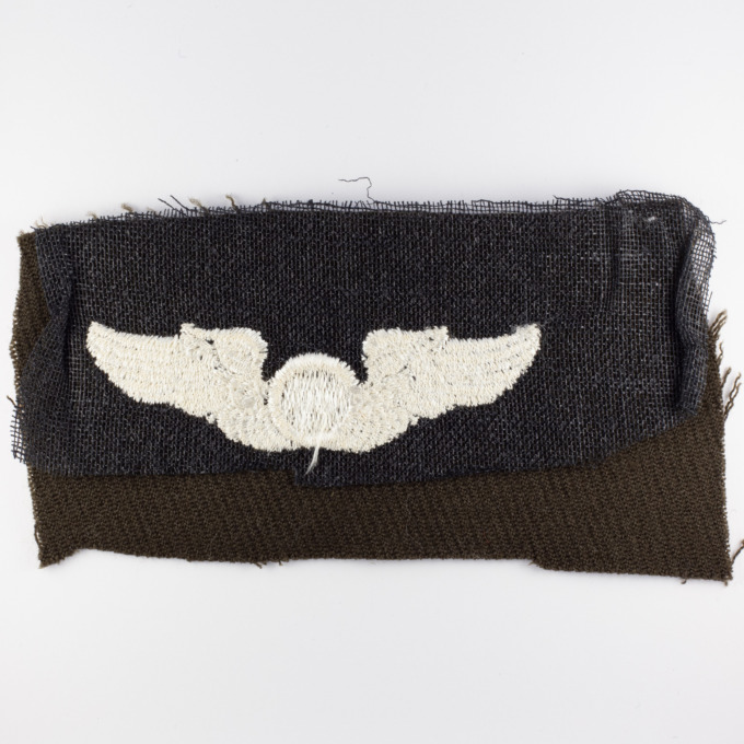 Observer cloth wings - US Army Air Forces USAAF - Observer cloth wings - reverse