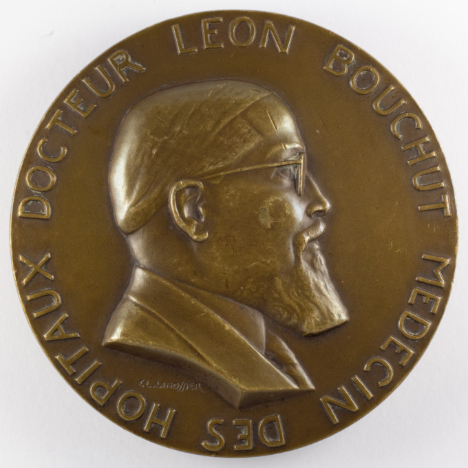 Dr. Léon Bouchut Medal - St-Pothin Hospital (Antiquaille Lyon) - Cl. Linossier - obverse