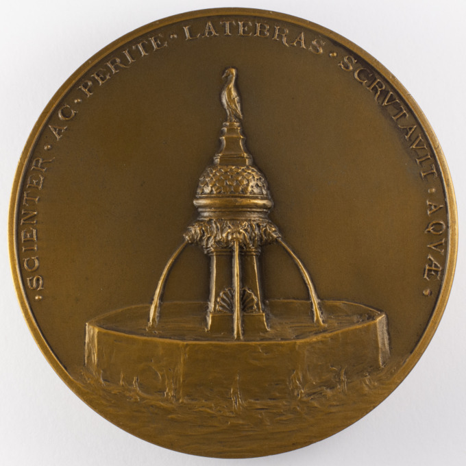 Professor Anthelme Rochais Medal - Lyon - Fontaine - by Louis Croizier - reverse