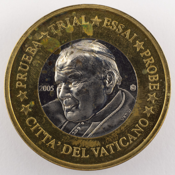 1 Euro Coin - Vatican - 2005 - Specimen Trial - by Guido Veroi - obverse