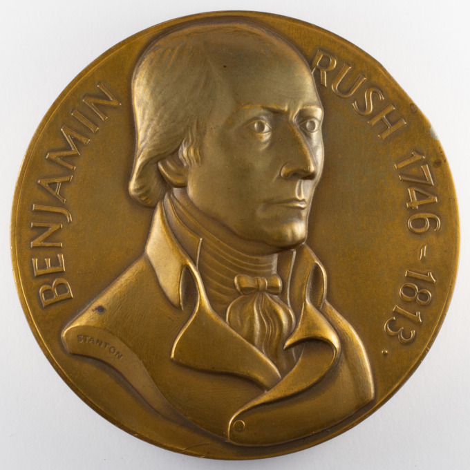 Benjamin Rush Medal - Founding Father of the United States - by Barry Stanton - obverse