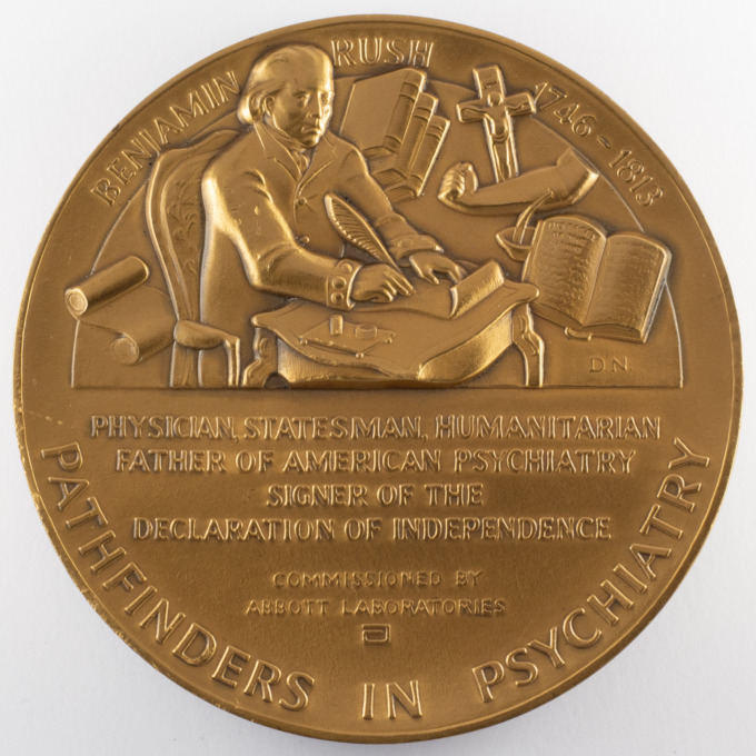 Médaille Benjamin Rush - Père fondateur des États-Unis - par Barry Stanton - revers