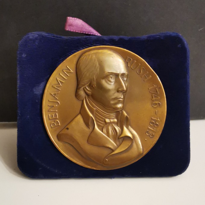 Médaille Benjamin Rush - Père fondateur des États-Unis - par Barry Stanton - socle face